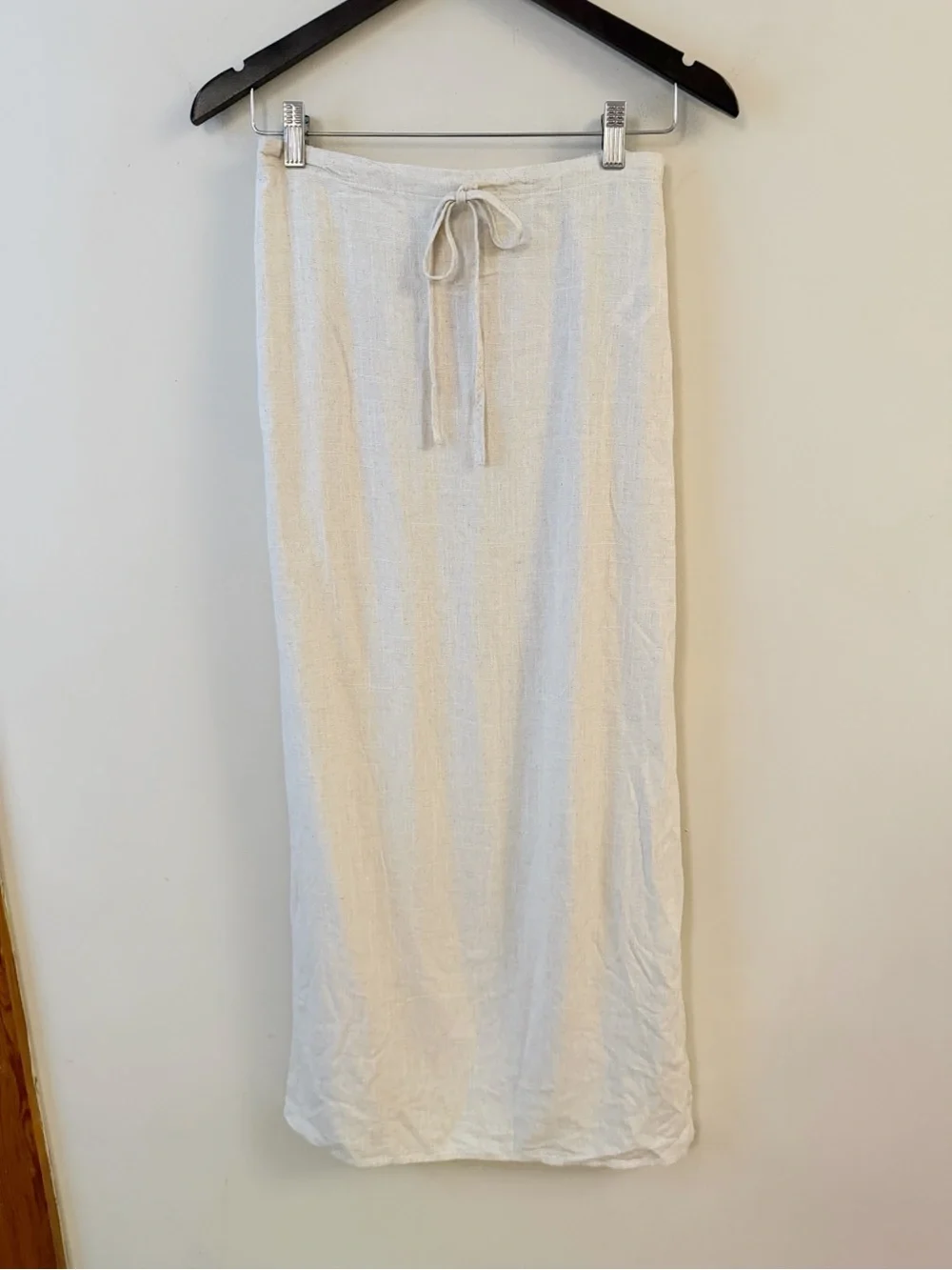 Song of Style by Aimee Song Revolve Linen Blend Midi Skirt Size Small